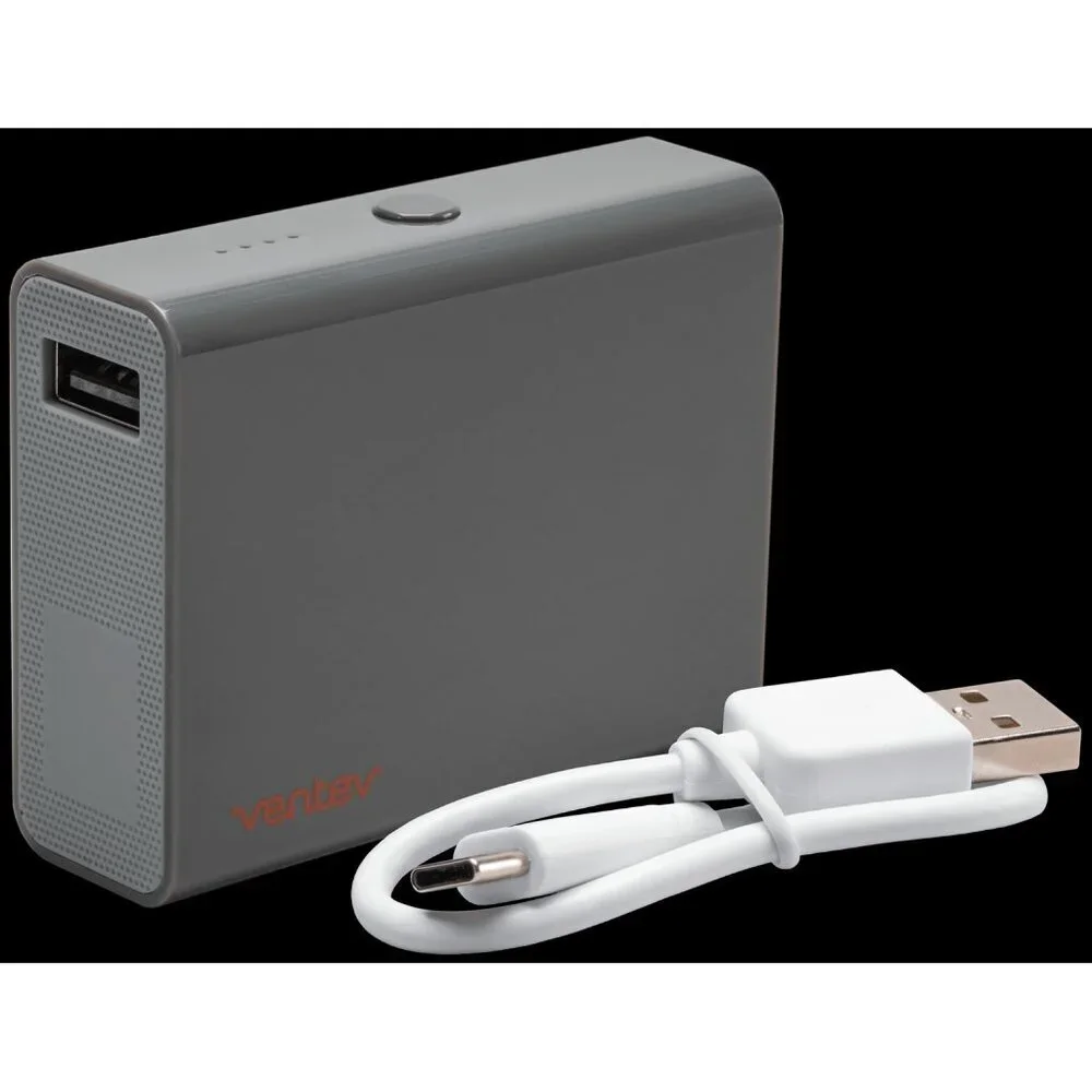 Ventev Powercell Power Bank 5200 mAh with USB-C Cable Grey Batteries Universal